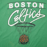 Vintage NBA Boston Celtics 1980s Tee Shirt Size Small Made In USA With Single Stitch Sleeves