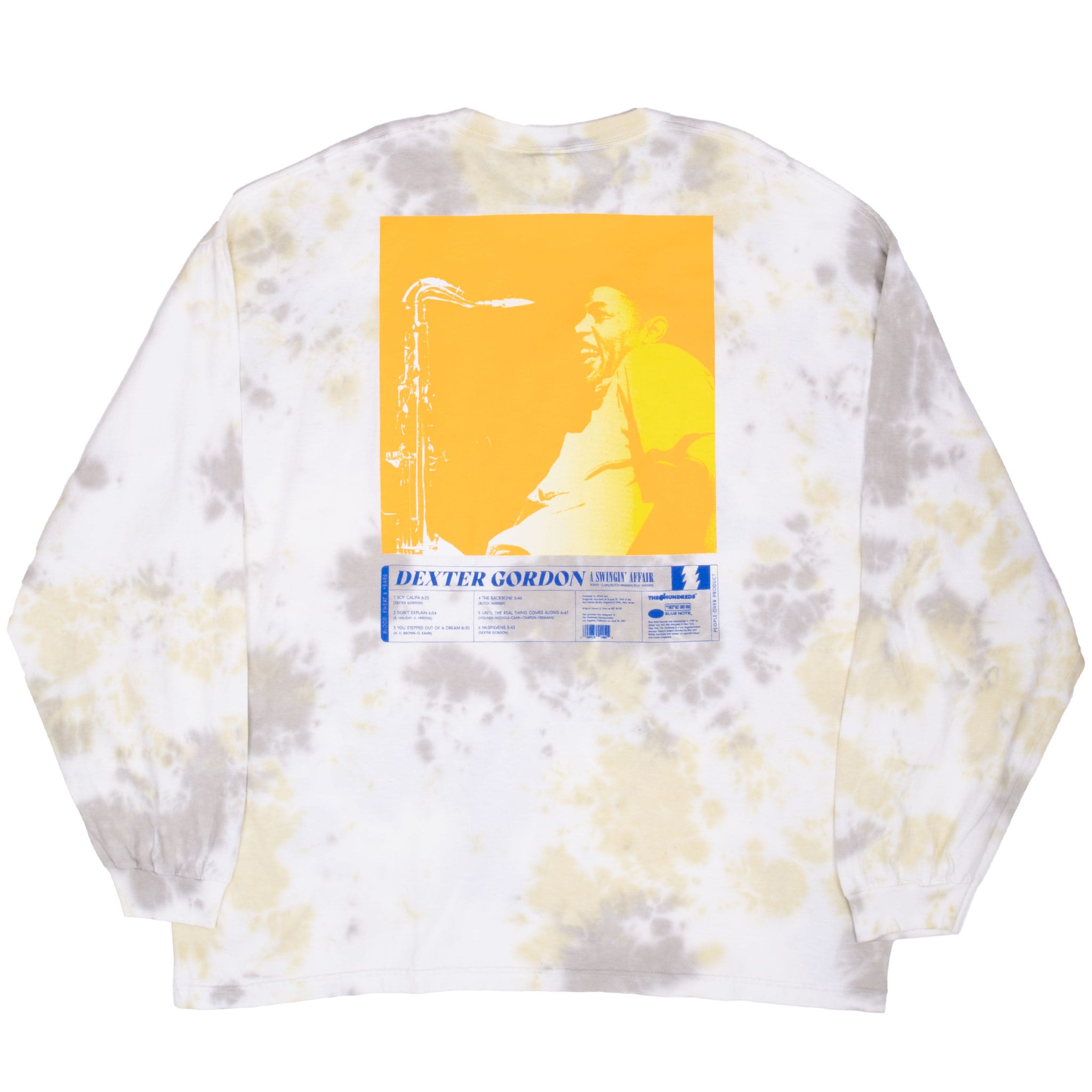 THE HUNDREDS BLUE NOTE DEXTER GORDON LONG SLEEVE TEE SHIRT 2XL DEADSTOCK