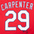VINTAGE MLB ST LOUIS CARDINALS CARPENTER #29 TEE SHIRT 2007 MEDIUM
