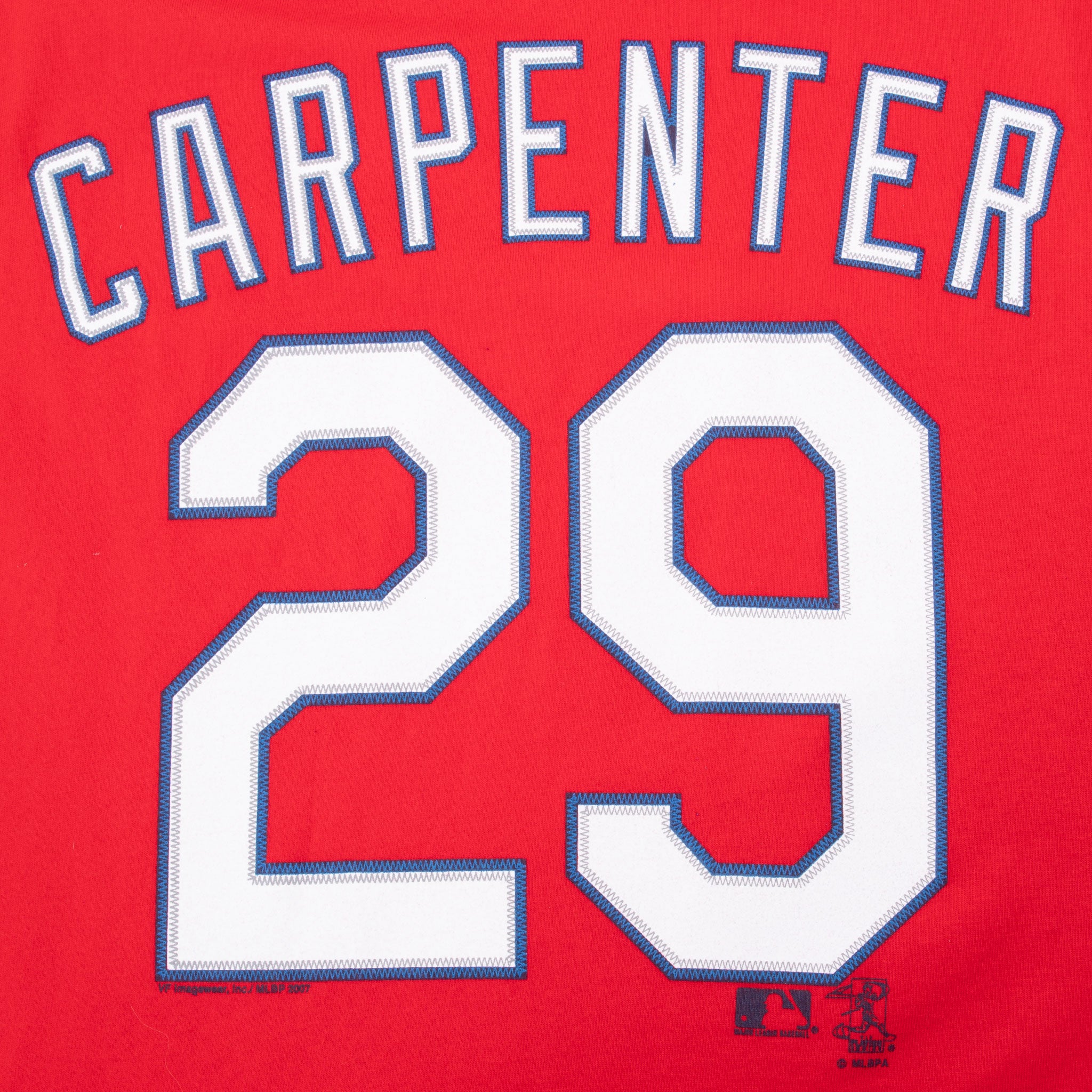 VINTAGE MLB ST LOUIS CARDINALS CARPENTER #29 TEE SHIRT 2007 MEDIUM