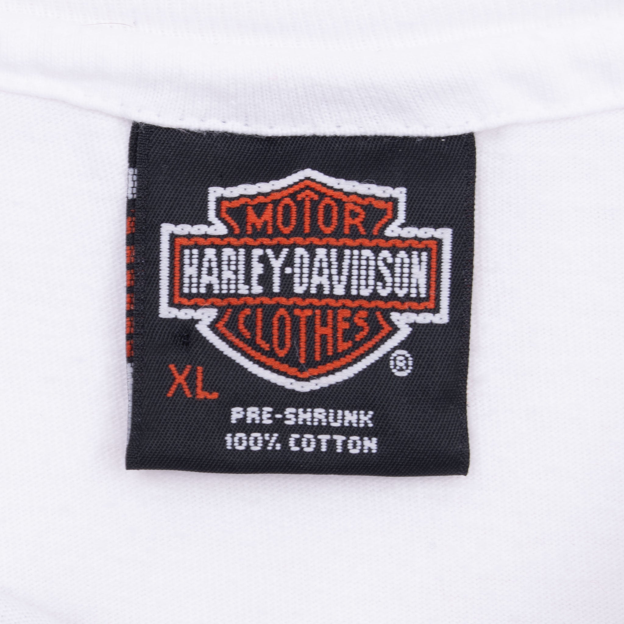 Vintage All Over Print 90th Anniversary Harley Davidson Tee Shirt 1993 Size XL Made In USA With Single Stitch Sleeves