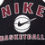 VINTAGE NIKE BASKETBALL BLACK TANK TOP TEE SHIRT LATE 1980S LARGE MADE IN USA