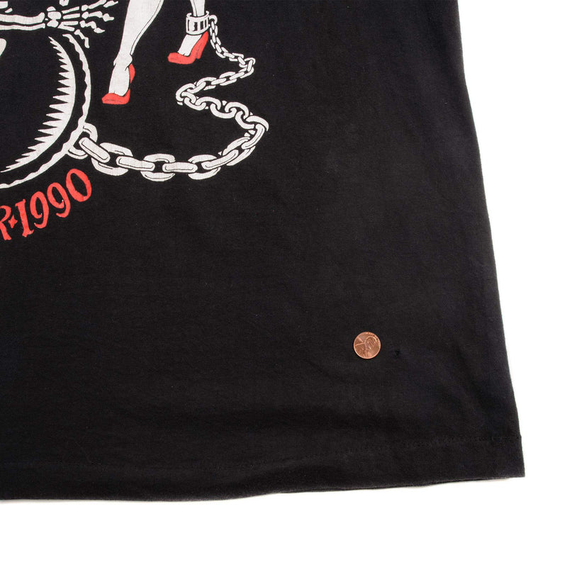 VINTAGE SOCIAL DISTORTION BALL & CHAIN TOUR 1990 TEE SHIRT SIZE XL MADE IN USA