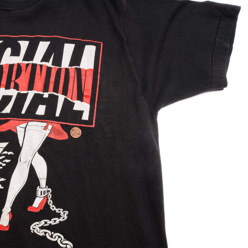VINTAGE SOCIAL DISTORTION BALL & CHAIN TOUR 1990 TEE SHIRT SIZE XL MADE IN USA
