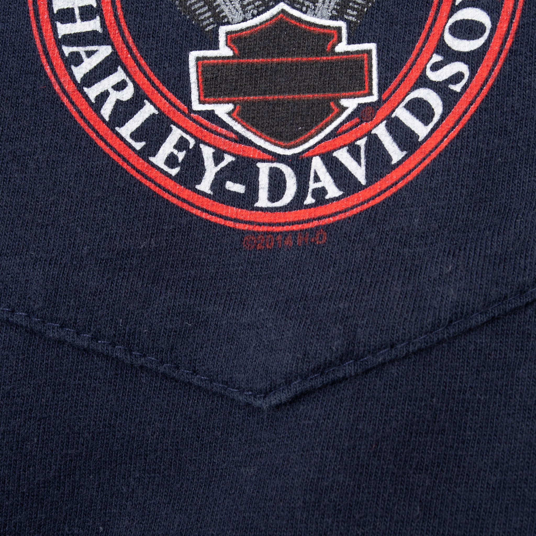 Vintage Harley Davidson Casper Wyoming Pocket Tee Shirt Size 2XL