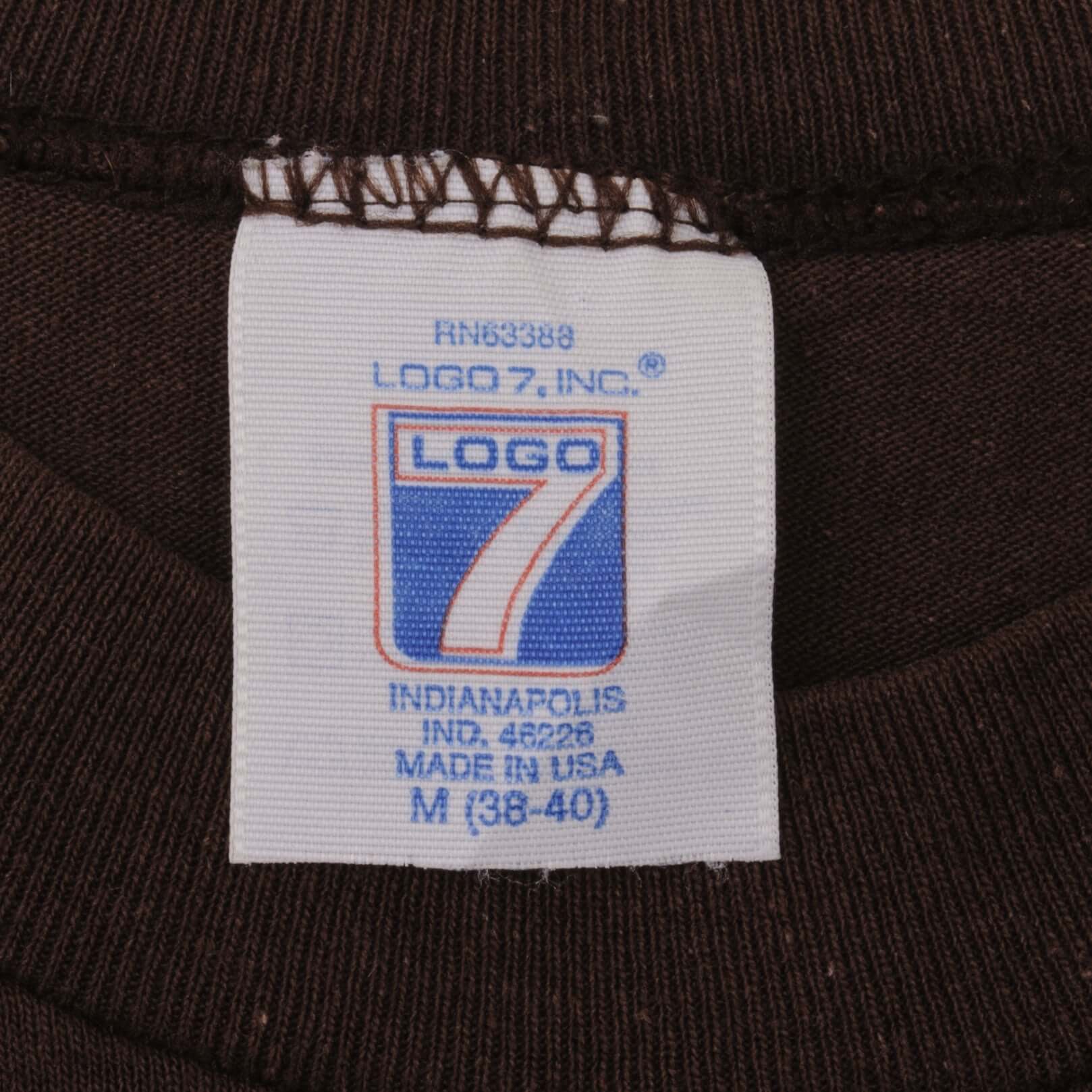 Vintage Brown NFL Browns 1980s Tee Shirt Size Small Made In USA With Single Stitch Sleeves