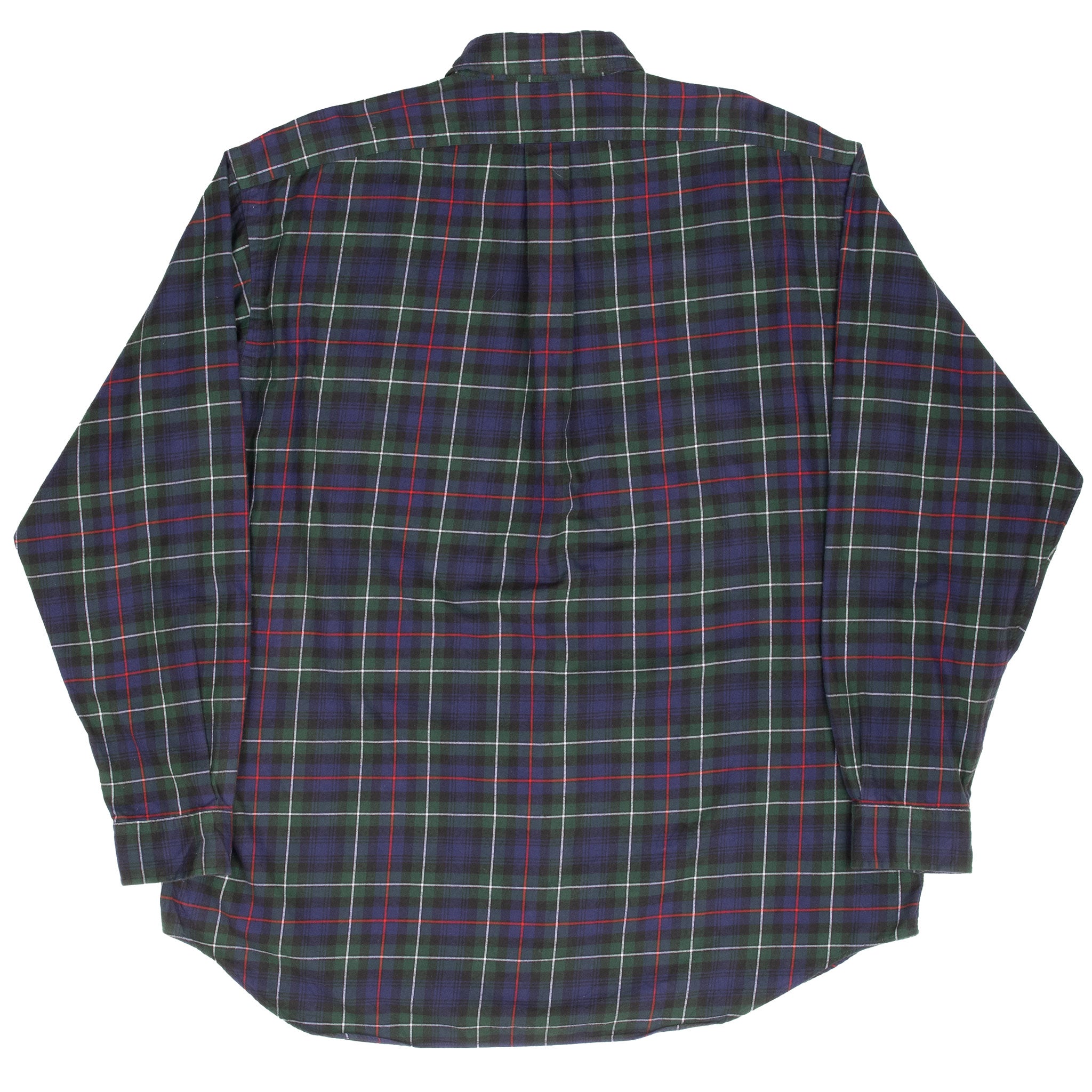 Vintage Ralph Lauren Scottish Tartan Plaid Checker Shirt 1990S Size XL