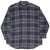 Vintage Ralph Lauren Grey Blue Plaid Checker Flannel Shirt 1990S Size 2Xl Tall