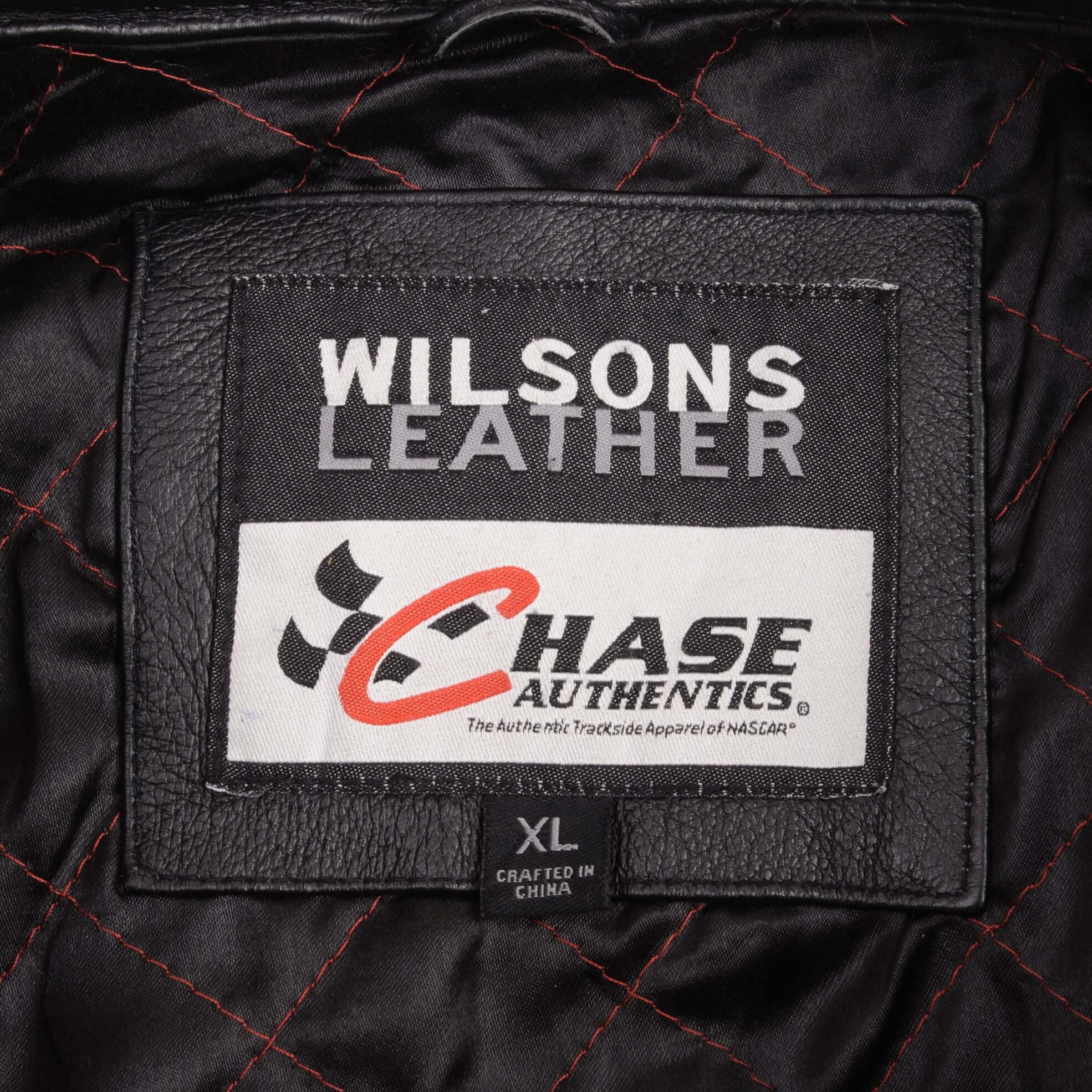 Vintage Nascar Carl Edwards #99 Leather Jacket 2000S Size XL