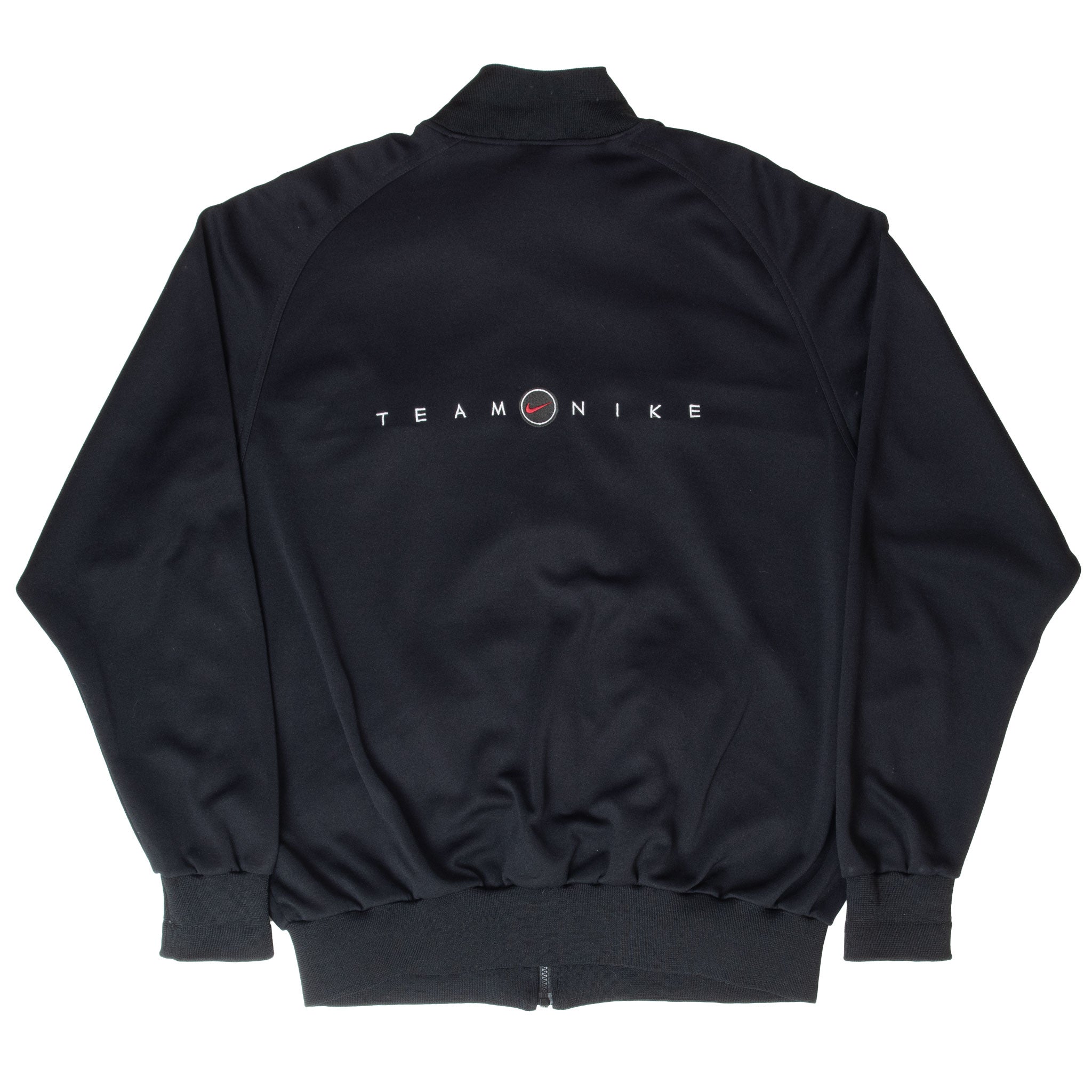 Vintage Nike Team Black Tracksuit Jacket 1990S Size Large
