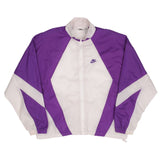 Vintage Nike Swoosh Purple Windbreaker Jacket 1990S Size XL
