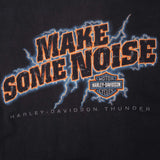 Vintage Harley Davidson Make Some Noise Moore Oklahoma Long Sleeves Tee Shirt Size XL Made In USA