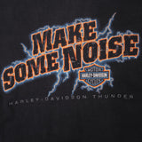 Vintage Harley Davidson Make Some Noise Moore Oklahoma Long Sleeves Tee Shirt Size XL Made In USA
