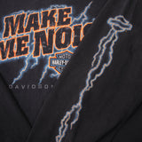 Vintage Harley Davidson Make Some Noise Moore Oklahoma Long Sleeves Tee Shirt Size XL Made In USA