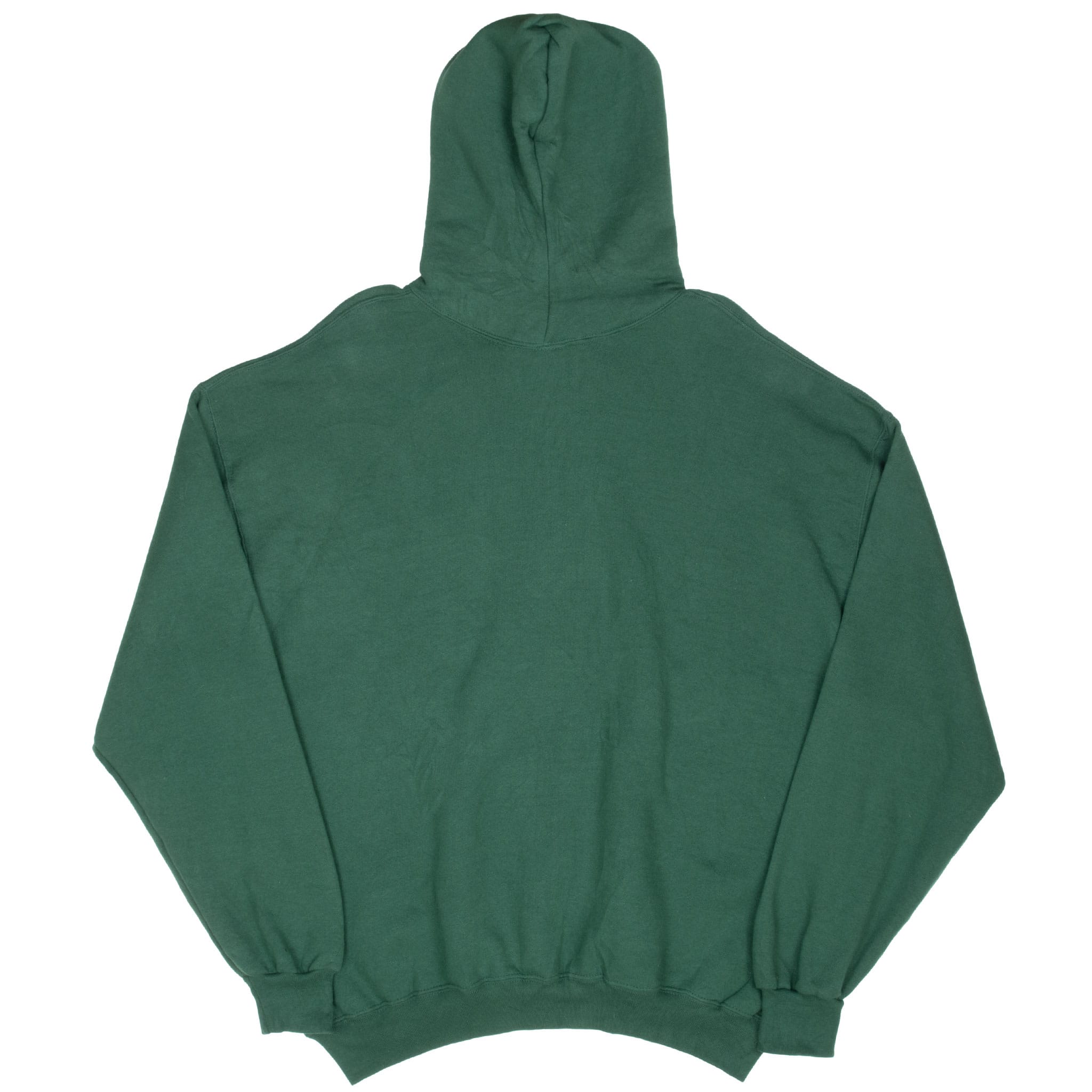 VINTAGE RUSSELL ATHLETIC GREEN BLANK HOODIE SWEATSHIRT 1990S XL