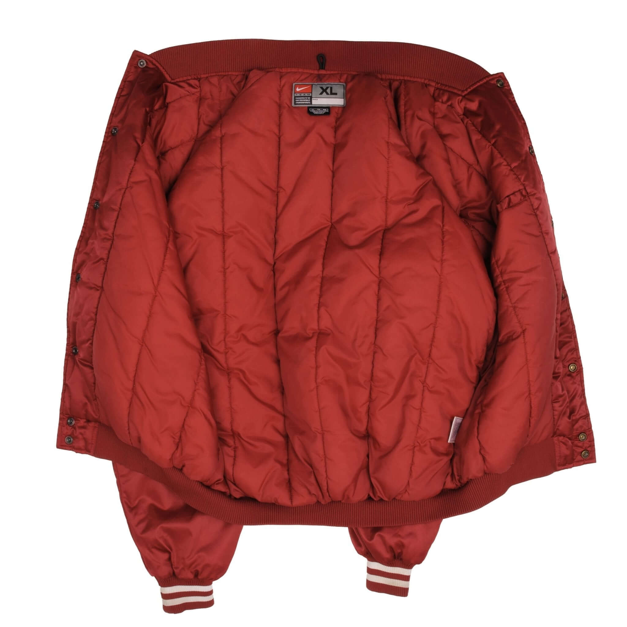 Vintage Nike Ncaa Oklahoma University Sateen Varsity Jacket 2000S Size XL