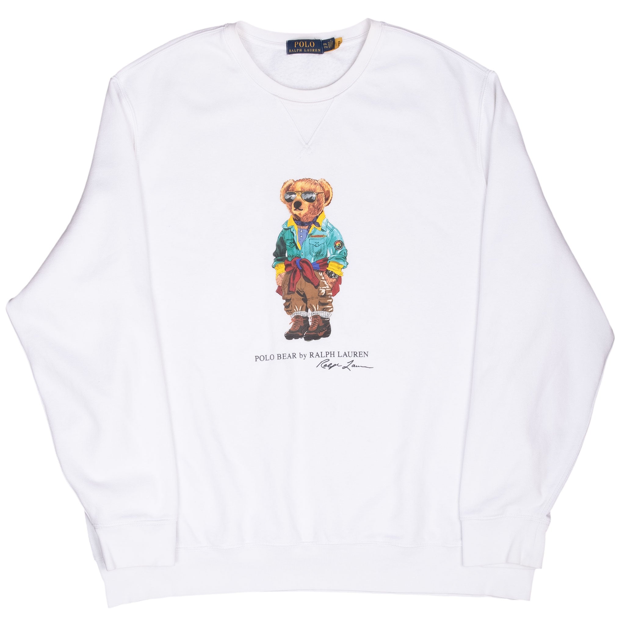 Vintage Polo Ralph Lauren Teddy Bear Sweatshirt 2000S Size 2XL