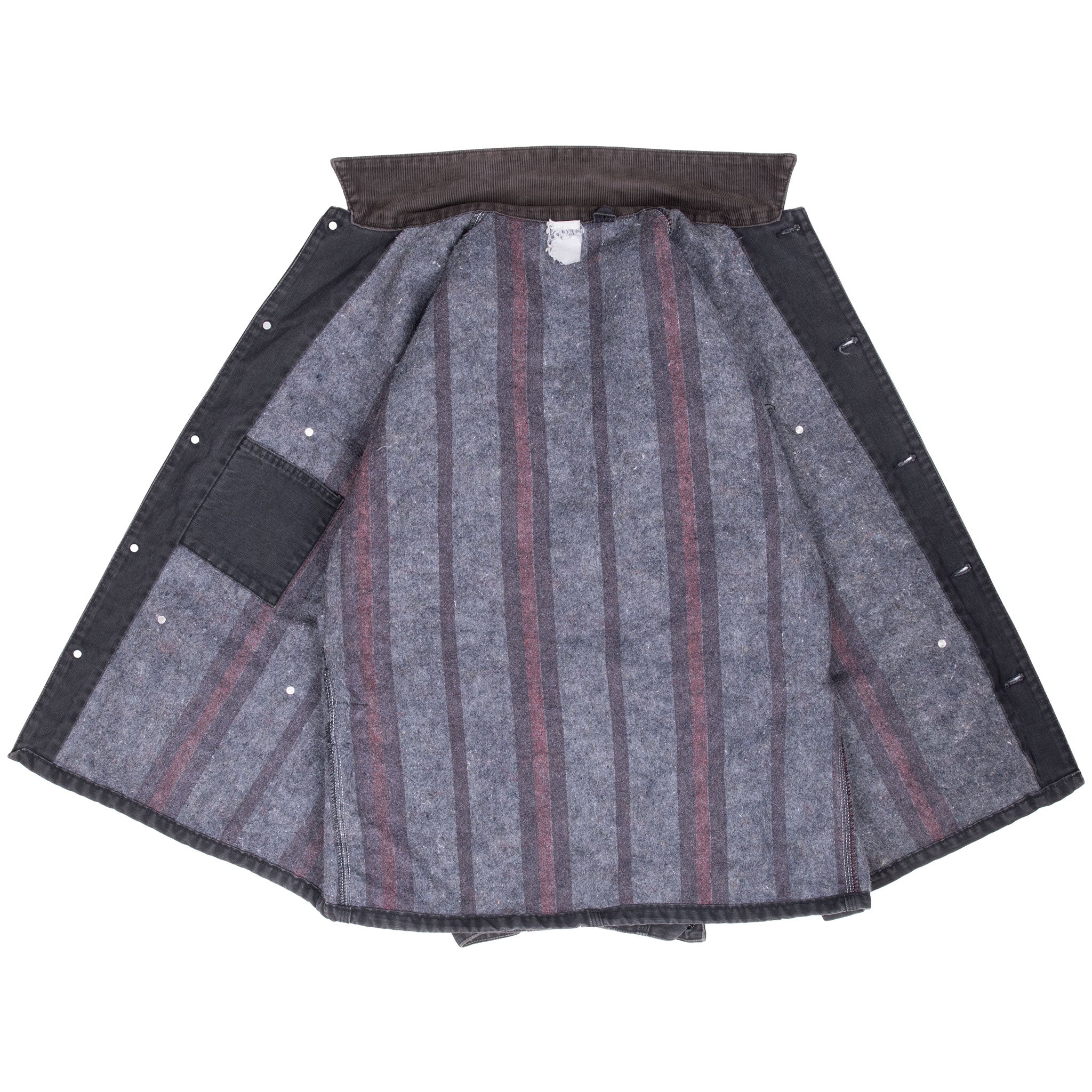 Vintage Carhartt Michigan Style Blanket Lined Black Jacket 1990S Size XL