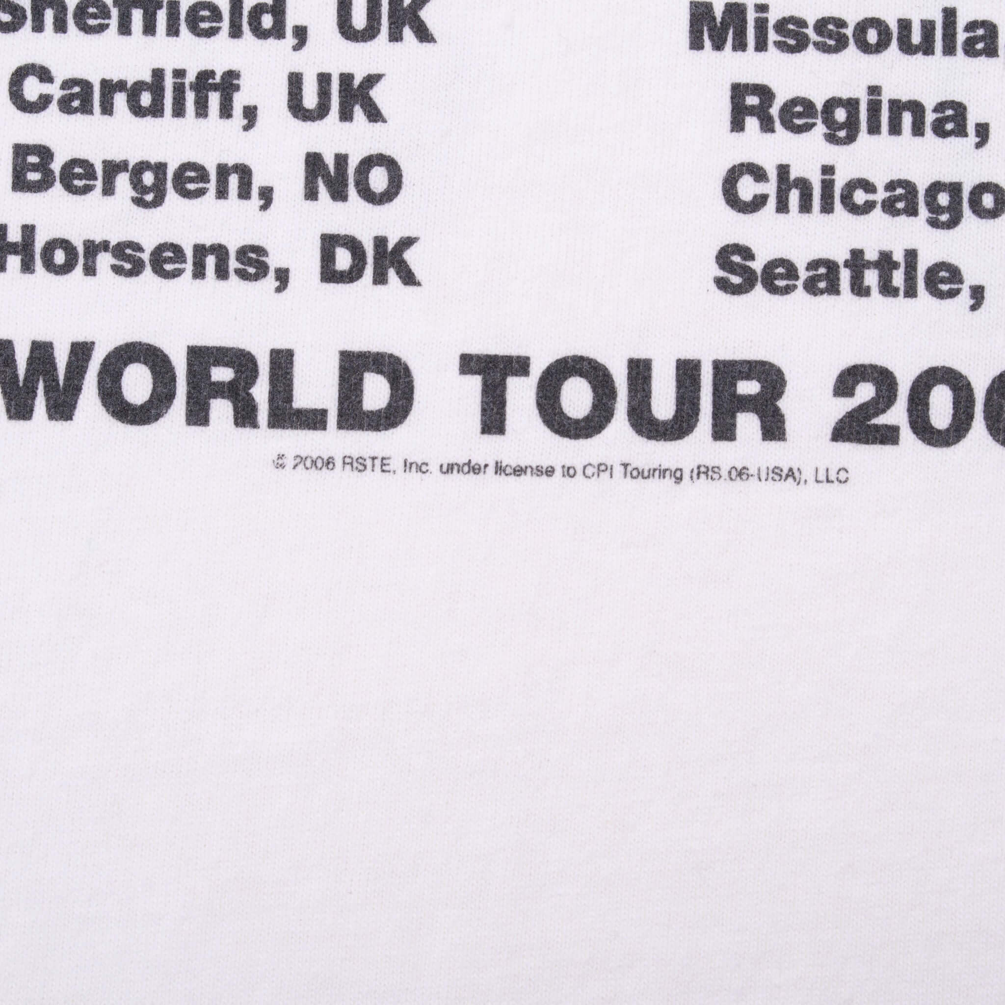 Vintage The Rolling Stones A Bigger Bang World Tour 2006 Tee Shirt Size Medium