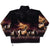 Vintage Animal Print Wild Horses Fleece Jacket 1990S Size Large Made In Usa