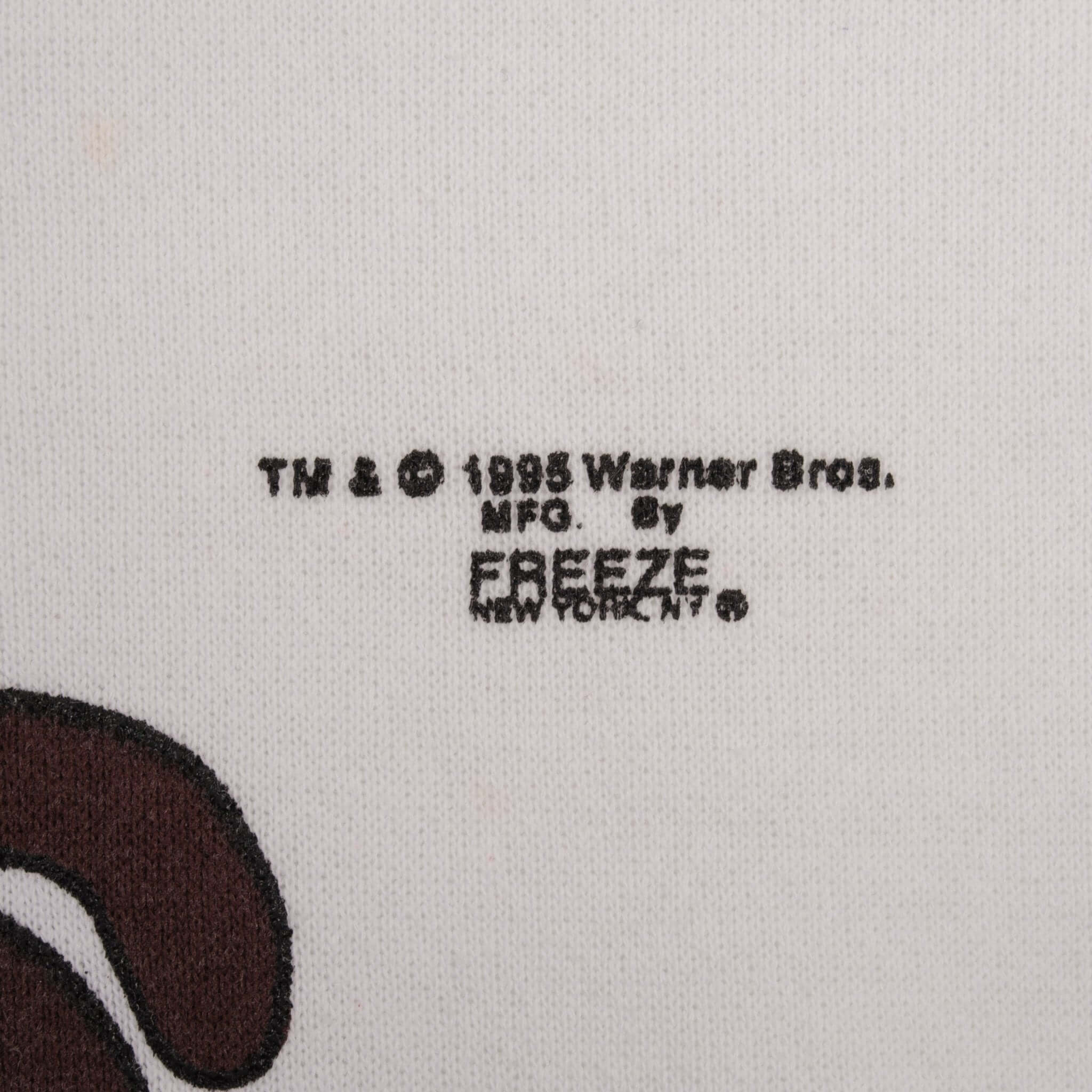 Vintage Looney Tunes Taz Santa Clause Xmas Sweatshirt 1995 Size XL Made In Usa