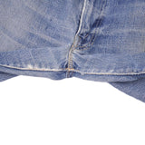 Beautiful Indigo Levis 501 Jeans With Single Stitch, Rivet XX and Selvedge Made in USA with Medium Blue Wash.  Size 32x29  Zip: Gripper Zipper