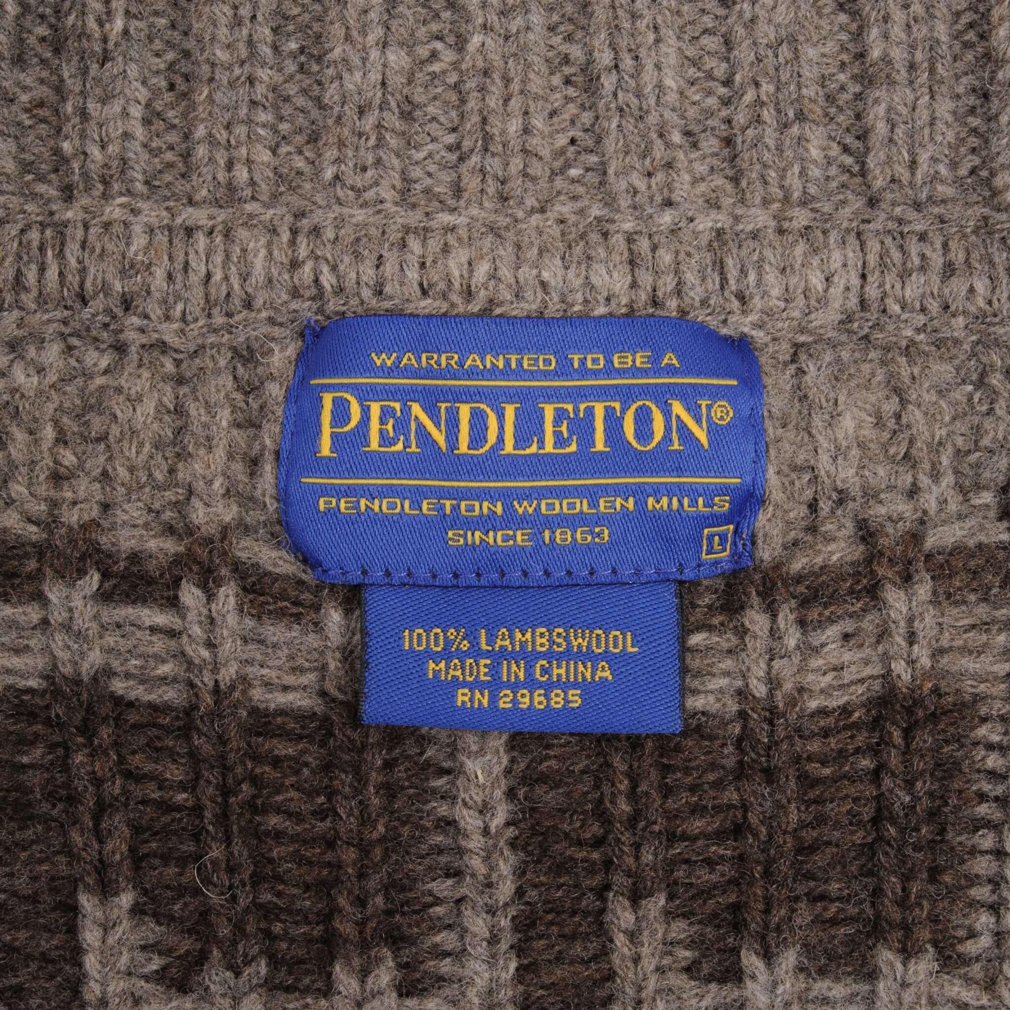 Vintage Pendleton Knit Wool Cardigan Sweater 1990S Size Large
