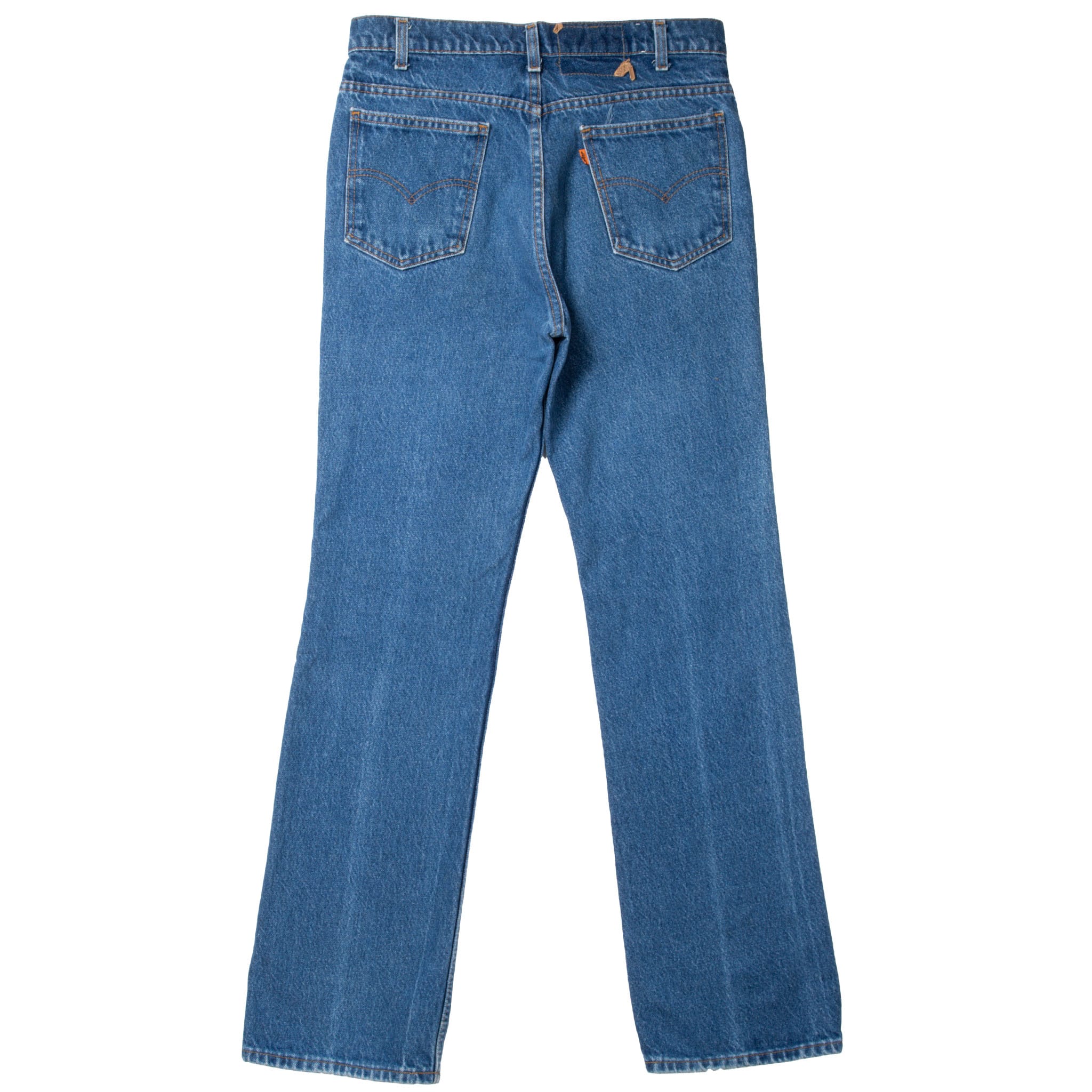 VINTAGE LEVIS 517 BLUE JEANS INDIGO ORANGE TAG 1980S SIZE 32X32 MADE I