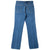 Back view of Levi's 517 indigo jeans with orange tab and arcuate-stitched rear pockets