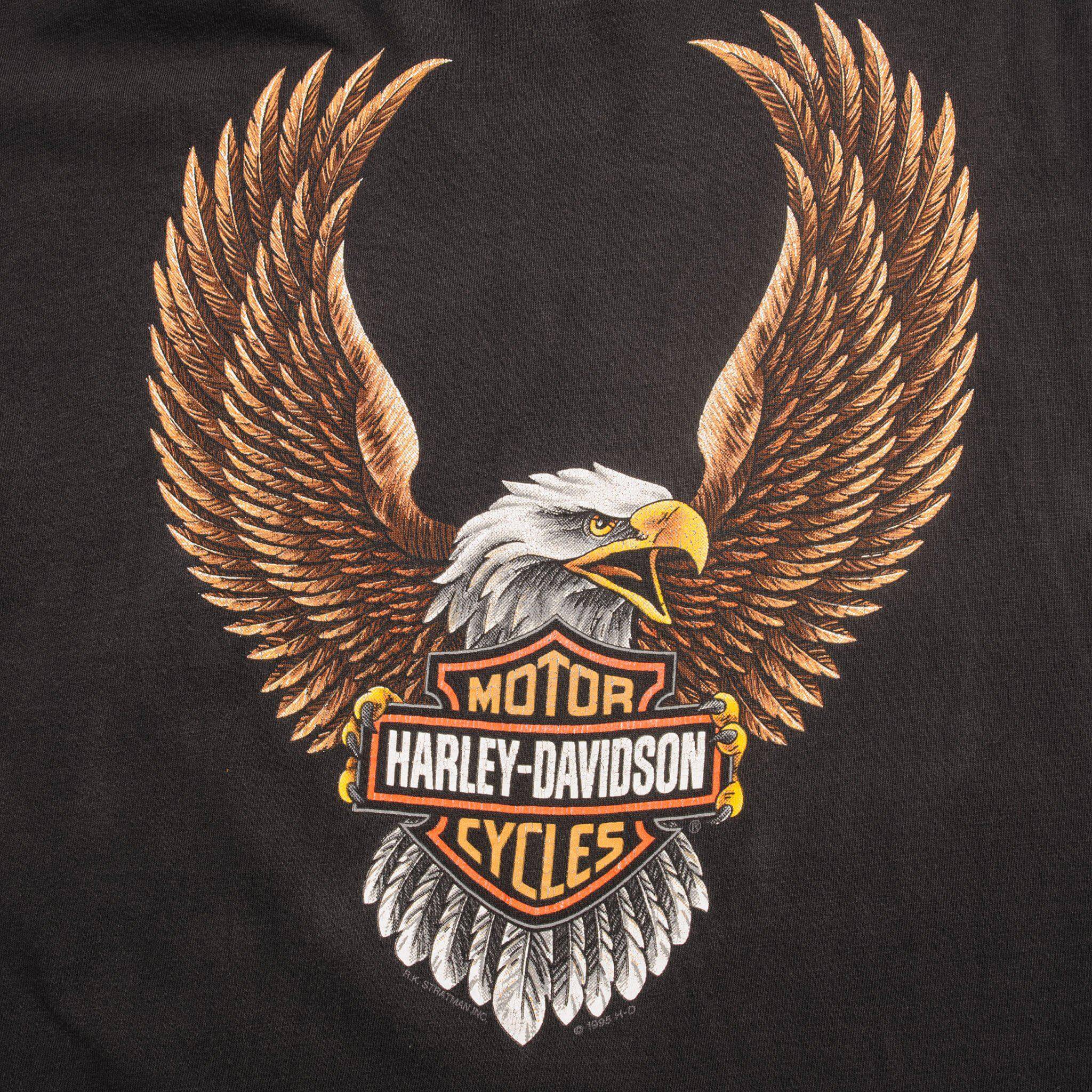 VINTAGE HARLEY DAVIDSON TEE SHIRT 1995 SIZE MEDIUM MADE IN USA