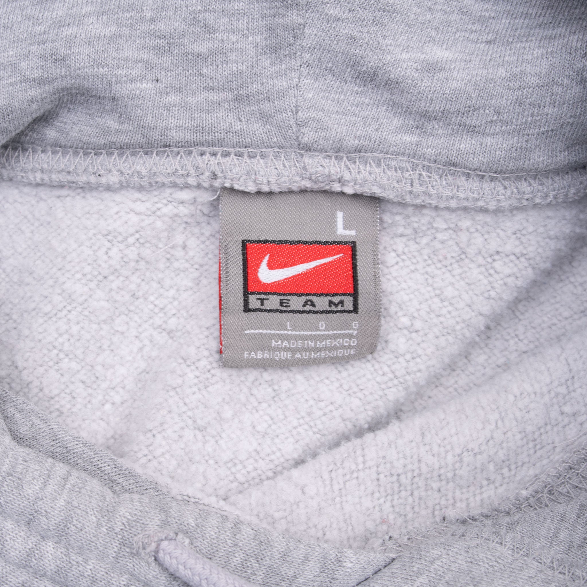 VINTAGE NIKE NCAA MICHIGAN STATE GREY HOODIE SWEATSHIRT 2000S LARGE