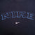Vintage Nike Spellout Swoosh Navy Blue Sweatshirt 1990S Size Large Made In Usa