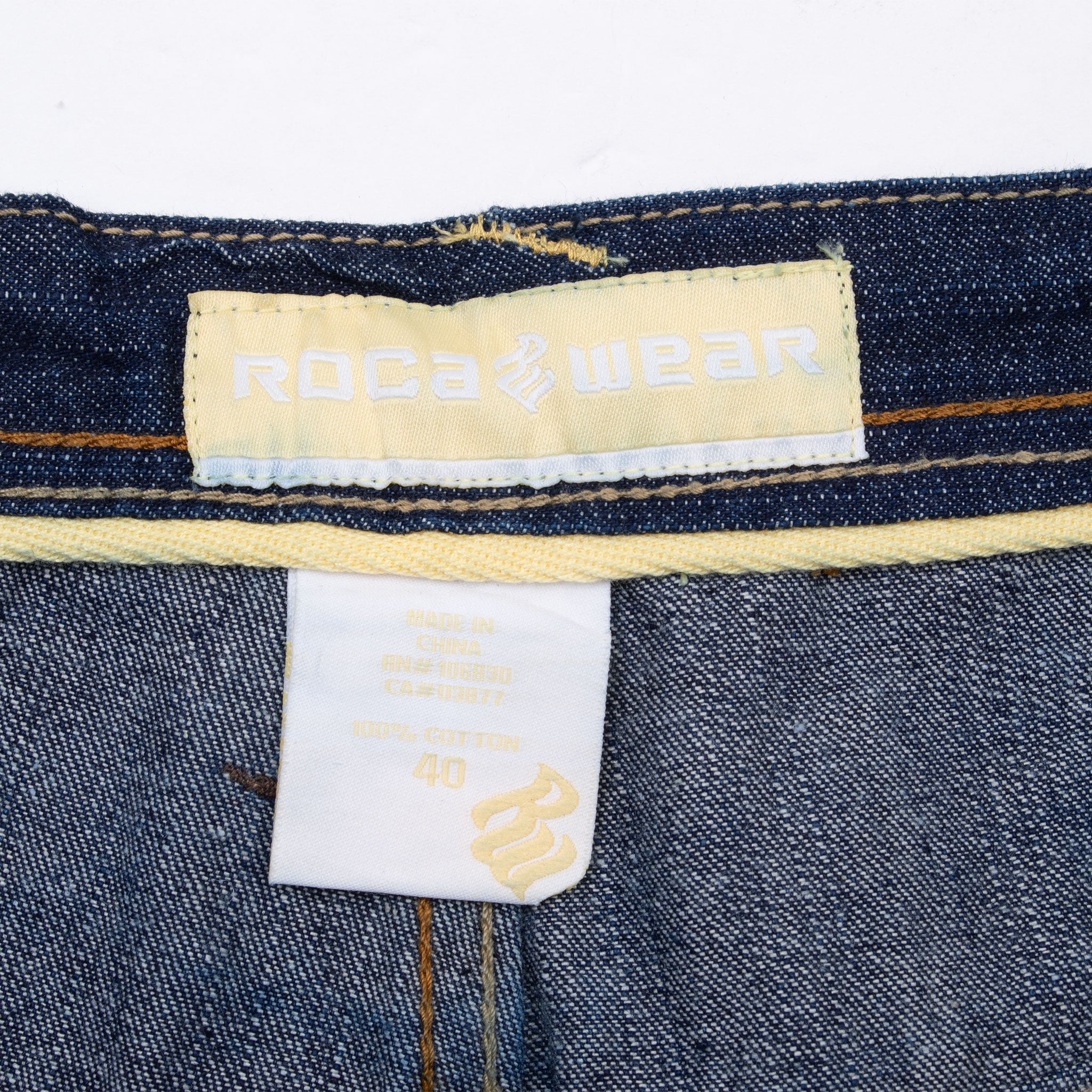 Vintage Roca Wear Baggy Blue Denim Shorts 2000S Size 40