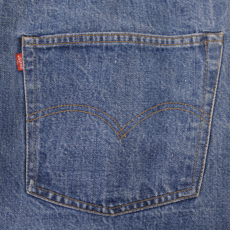 VINTAGE LEVIS 517 JEANS INDIGO SELVEDGE 1980S SIZE W48 L28 MADE IN USA