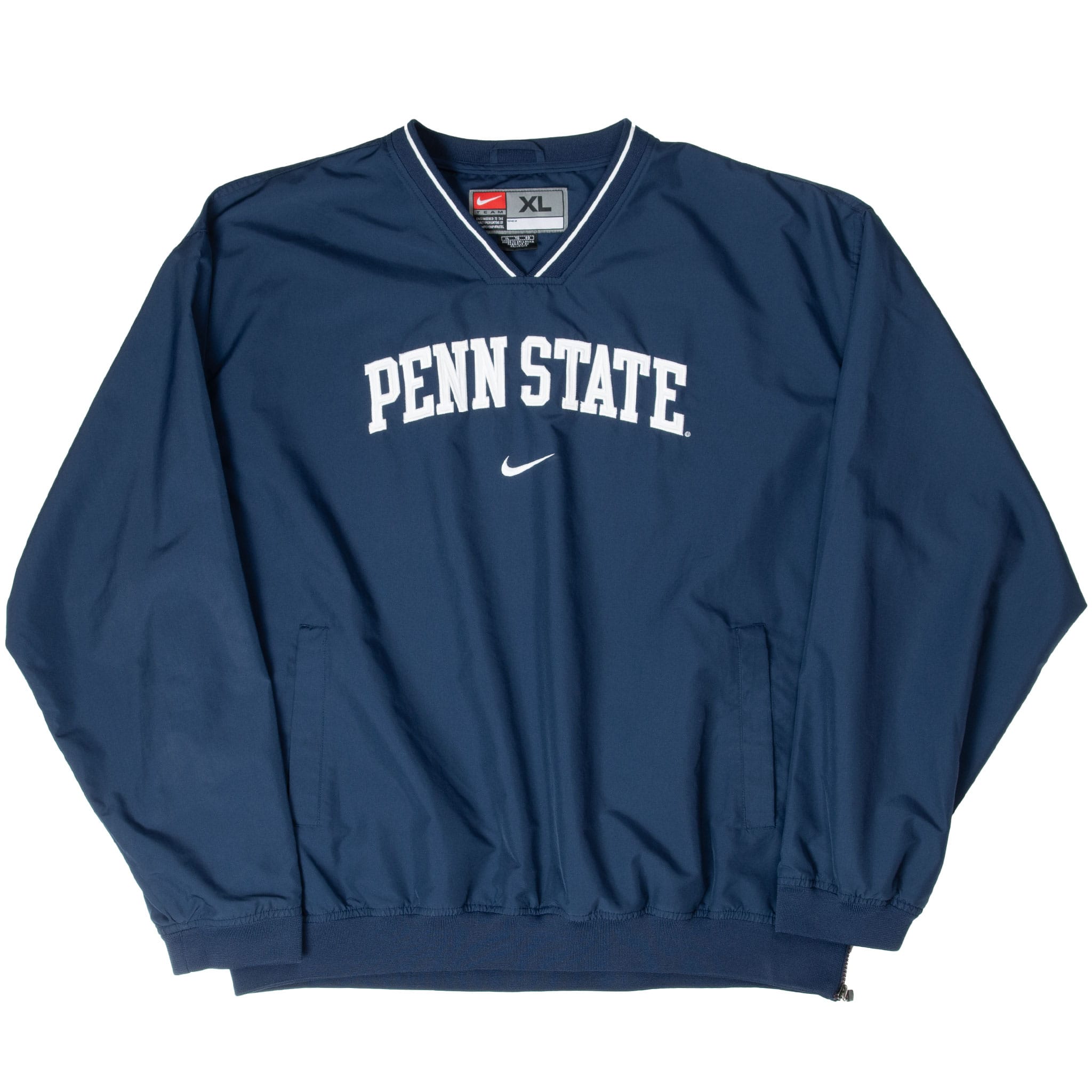 VINTAGE NIKE NCAA PENN STATE UNIVERSITY WINDBREAKER PULLOVER 1990S SIZE XL