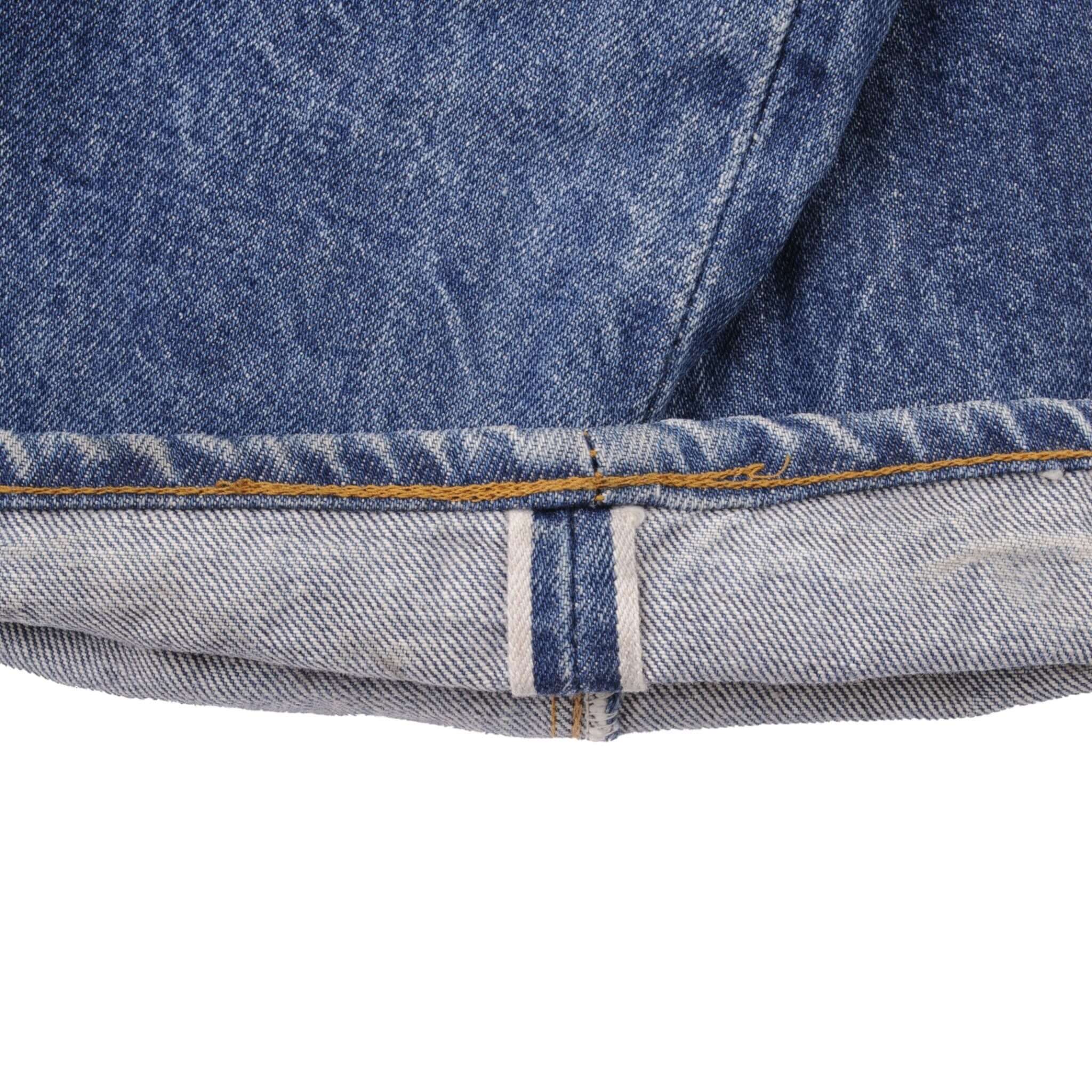 VINTAGE LEVIS 517 JEANS INDIGO SELVEDGE 1980S SIZE W48 L28 MADE IN USA