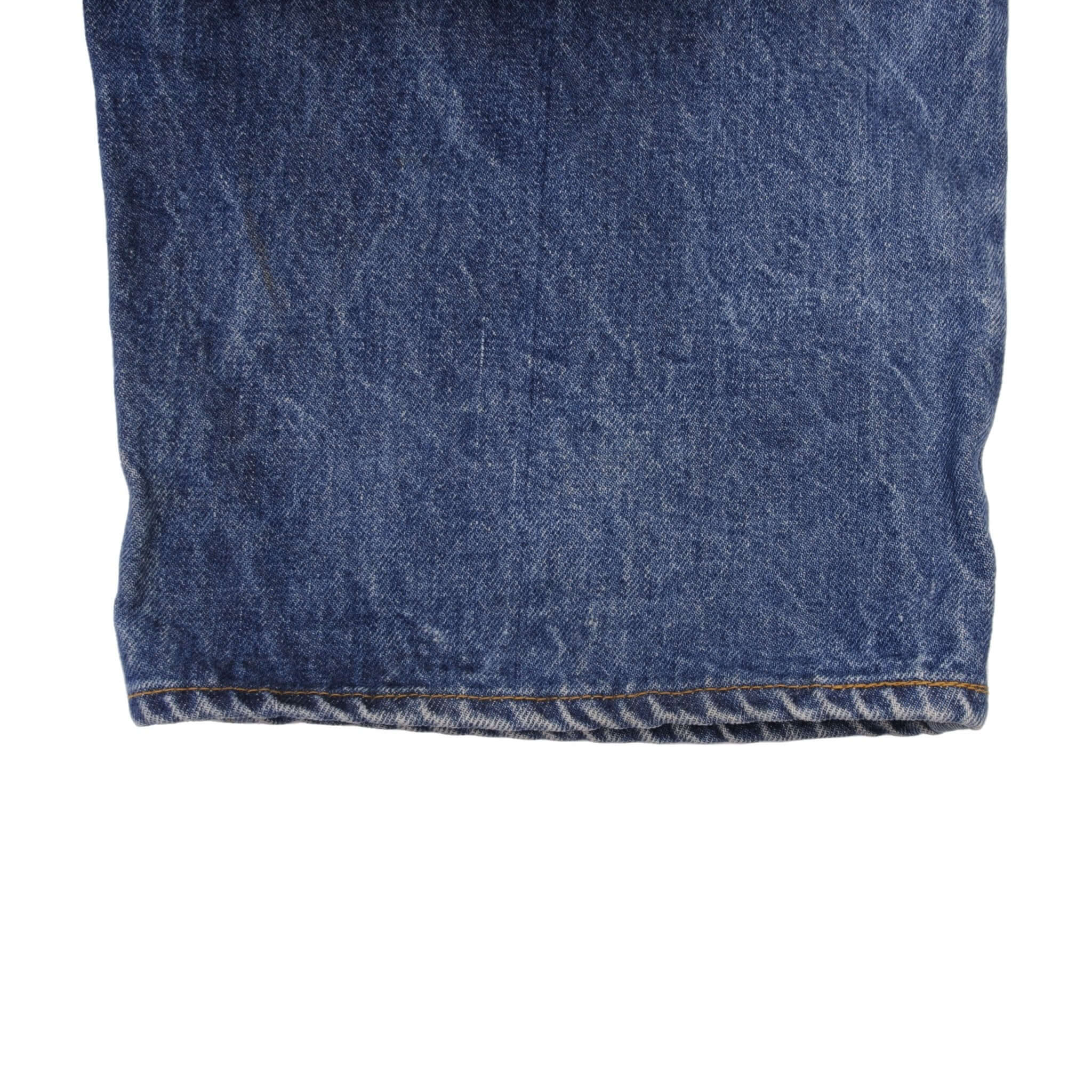 VINTAGE LEVIS 517 JEANS INDIGO SELVEDGE 1980S SIZE W48 L28 MADE IN USA