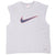 Vintage Nike Soccer Big Swoosh Grey Tank Top Tee Shirt 1990S Size XL Made In Usa