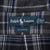Vintage Ralph Lauren Grey Blue Plaid Checker Flannel Shirt 1990S Size 2Xl Tall
