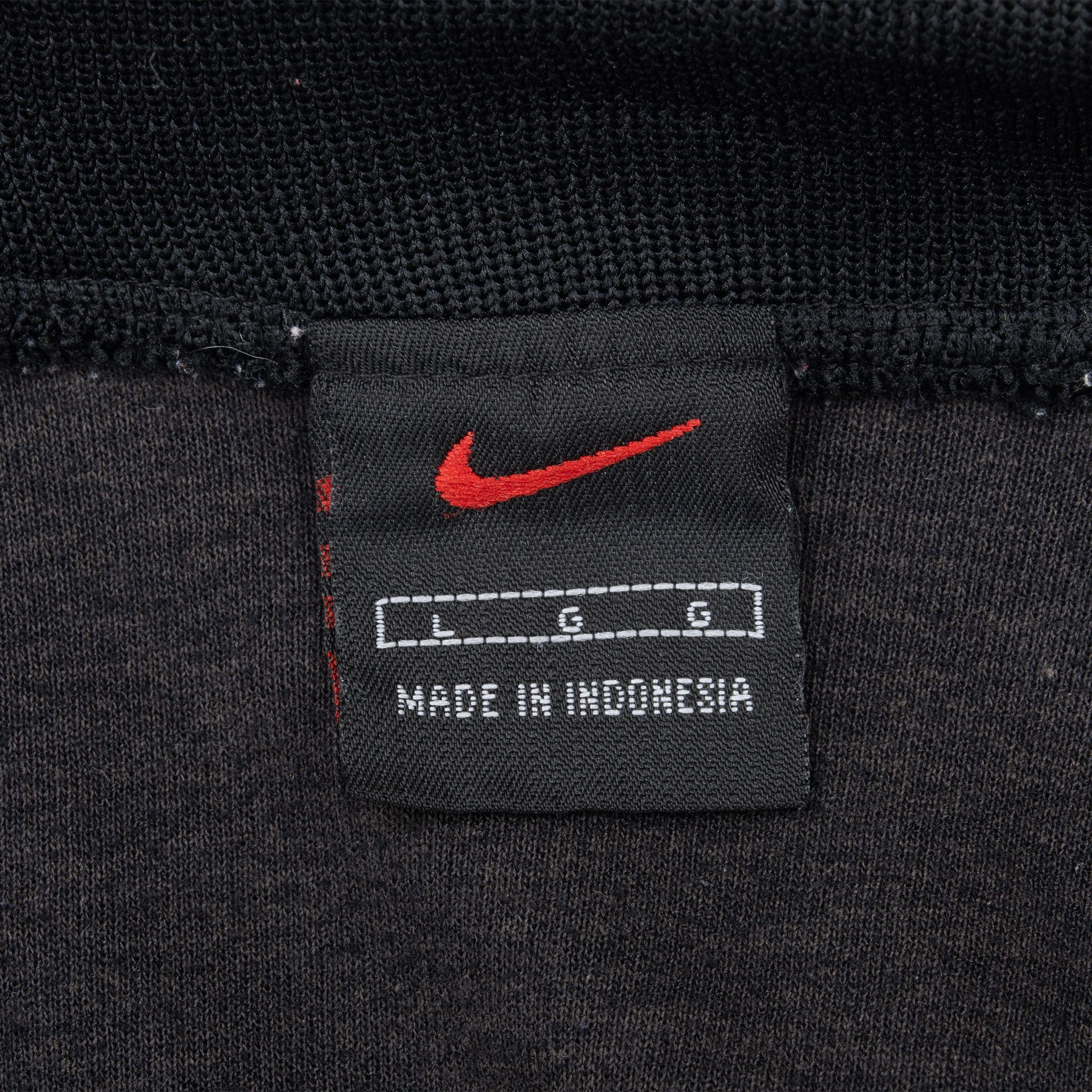 Vintage Nike Team Black Tracksuit Jacket 1990S Size Large