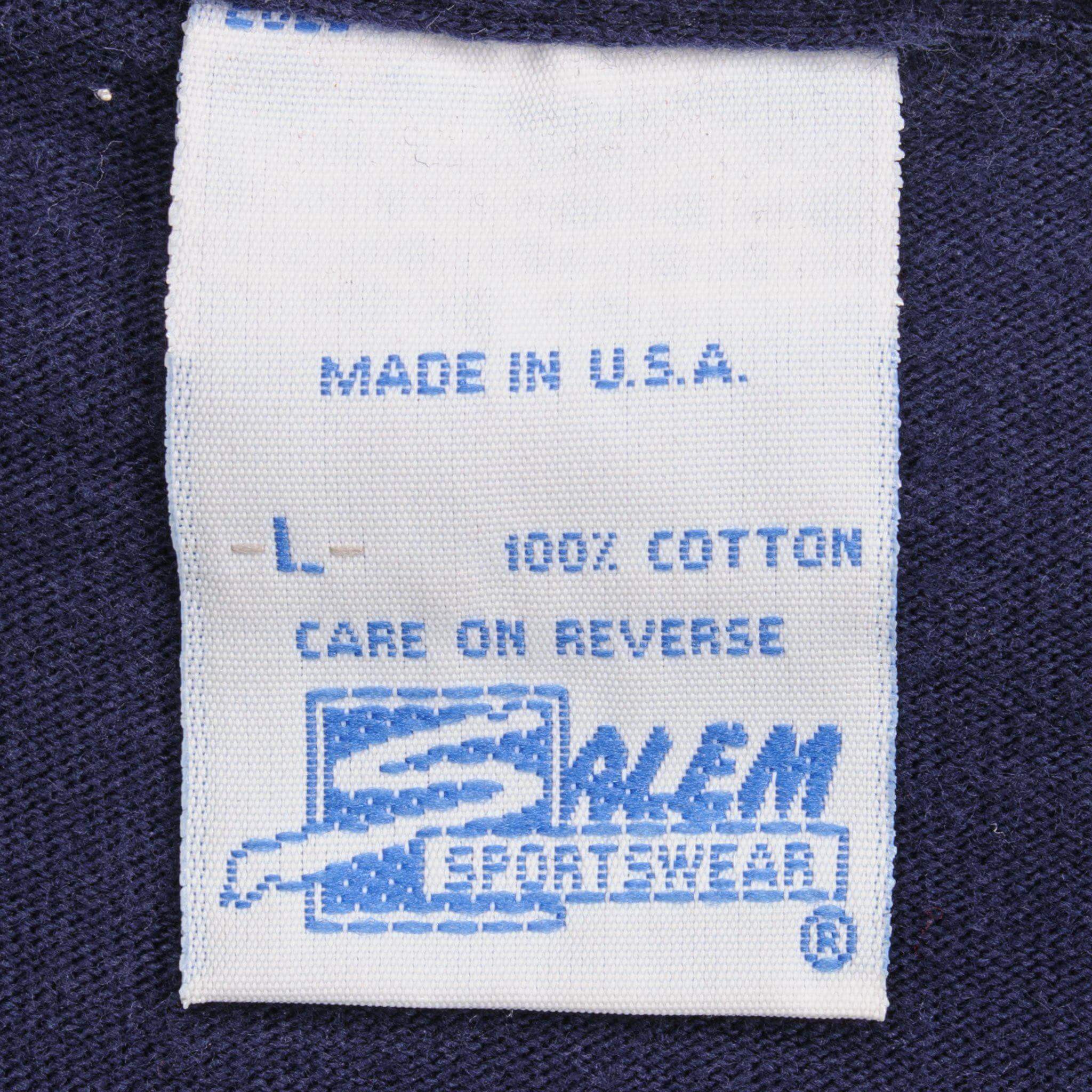 VINTAGE MICHIGAN WOLVERINES TEE SHIRT SIZE LARGE MADE IN USA