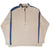 VINTAGE NIKE QUARTER ZIP BEIGE CENTER SWOOSH SWEATSHIRT 2000S SIZE XL