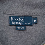 Vintage Polo Ralph Lauren Grey Quarter 1/4 Zip Sweater 1990S Size Medium