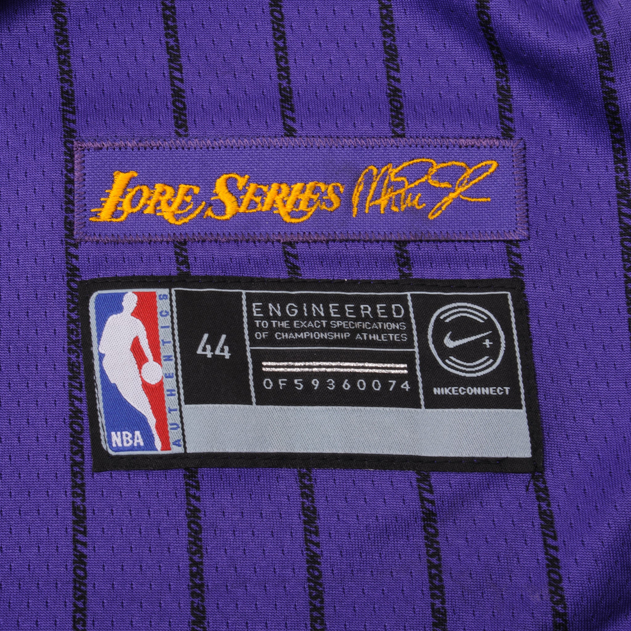Lakers city edition lore series swingman jersey size small Kobe