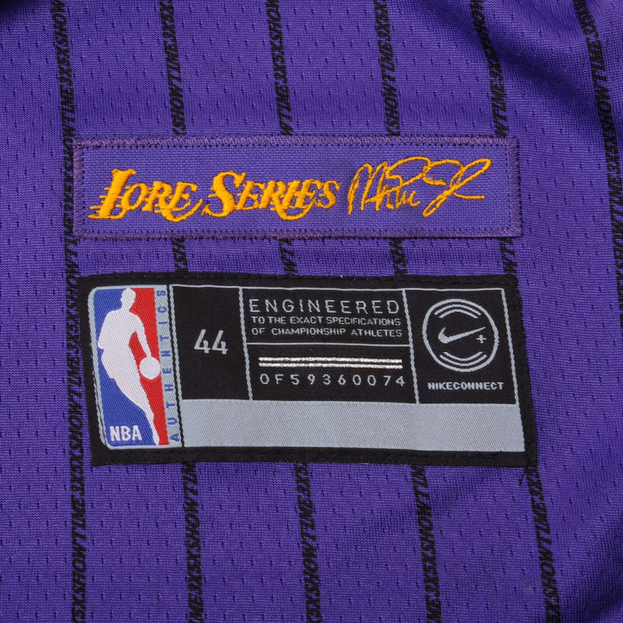 100% Authentic Kobe Bryant Nike Lakers Lore Series Black Mamba City Jersey  44 M