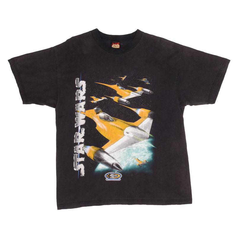 Vintage Star Wars Episode 1  The Phantom Menace Featuring Naboo StarFighters Tee Shirt Size XL