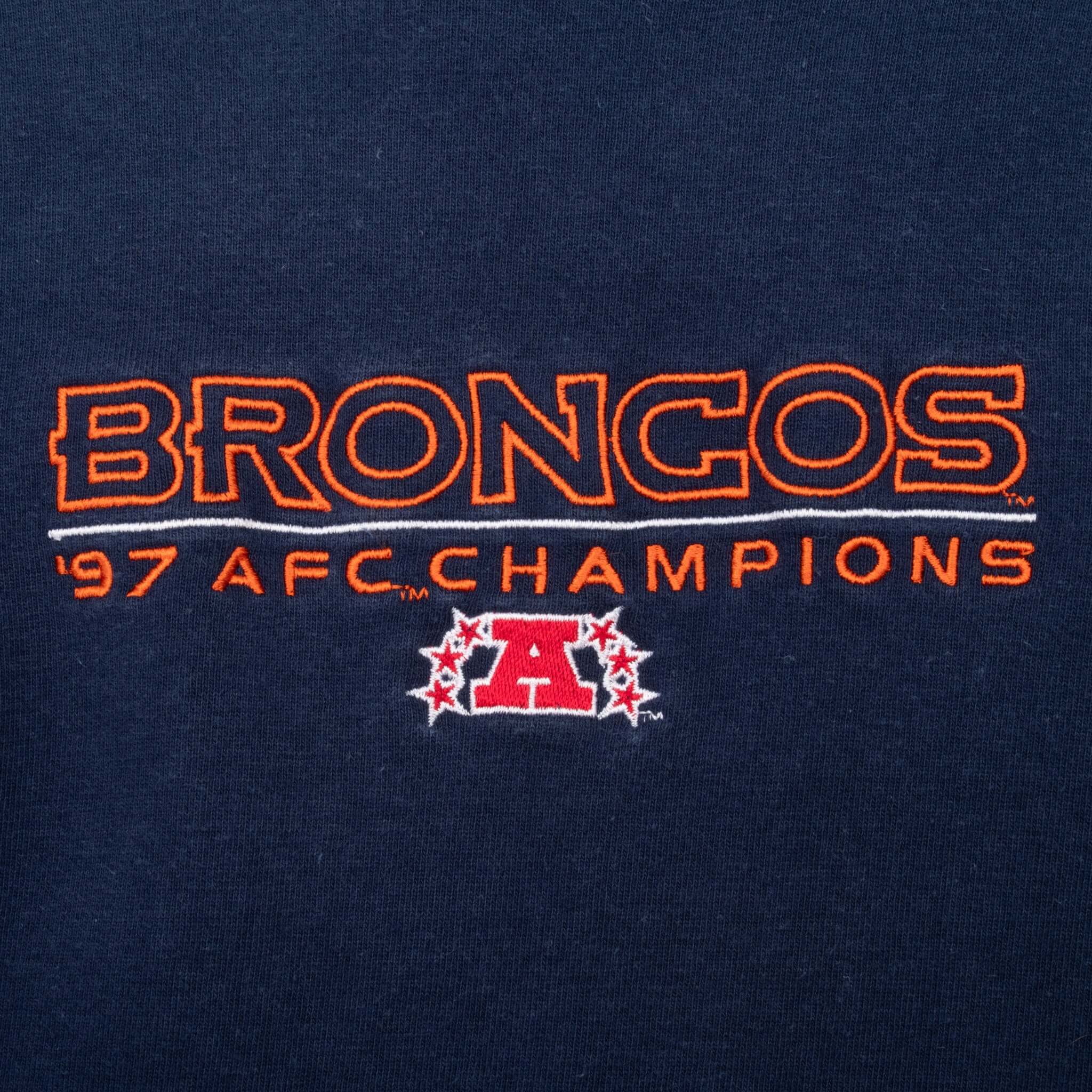 Vintage Nfl Denver Broncos 1997 Afc Champion Sweatshirt Size XL