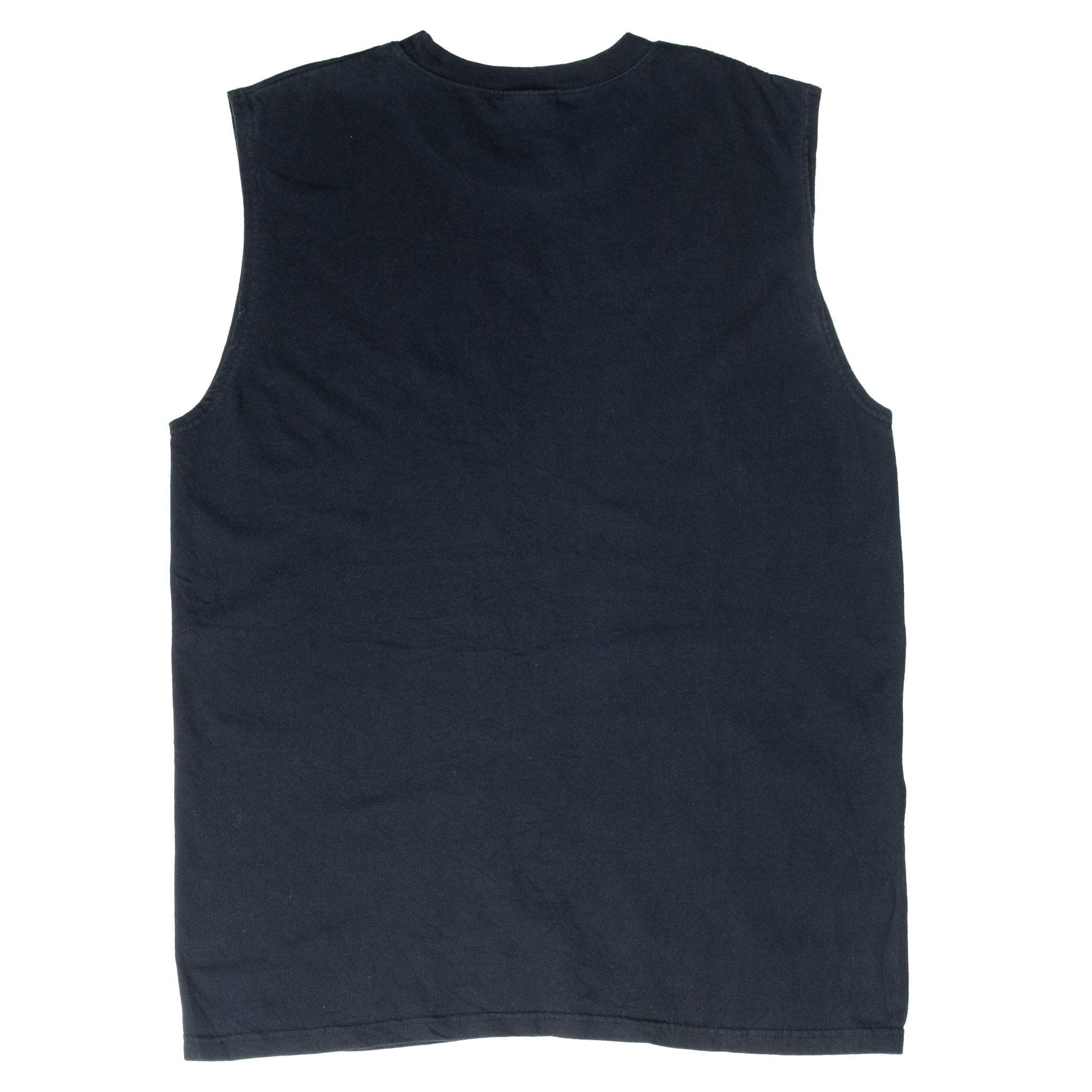 VINTAGE NIKE CLASSIC SWOOSH BLACK TANK TOP TEE SHIRT 2000S MEDIUM