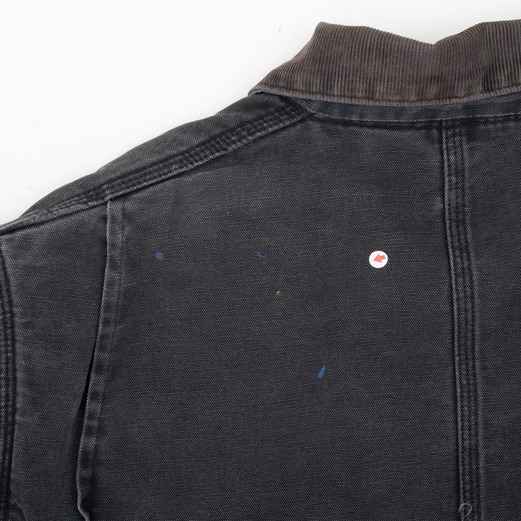 VINTAGE CARHARTT MICHIGAN STYLE BLANKET LINED BLACK JACKET 1990S XL