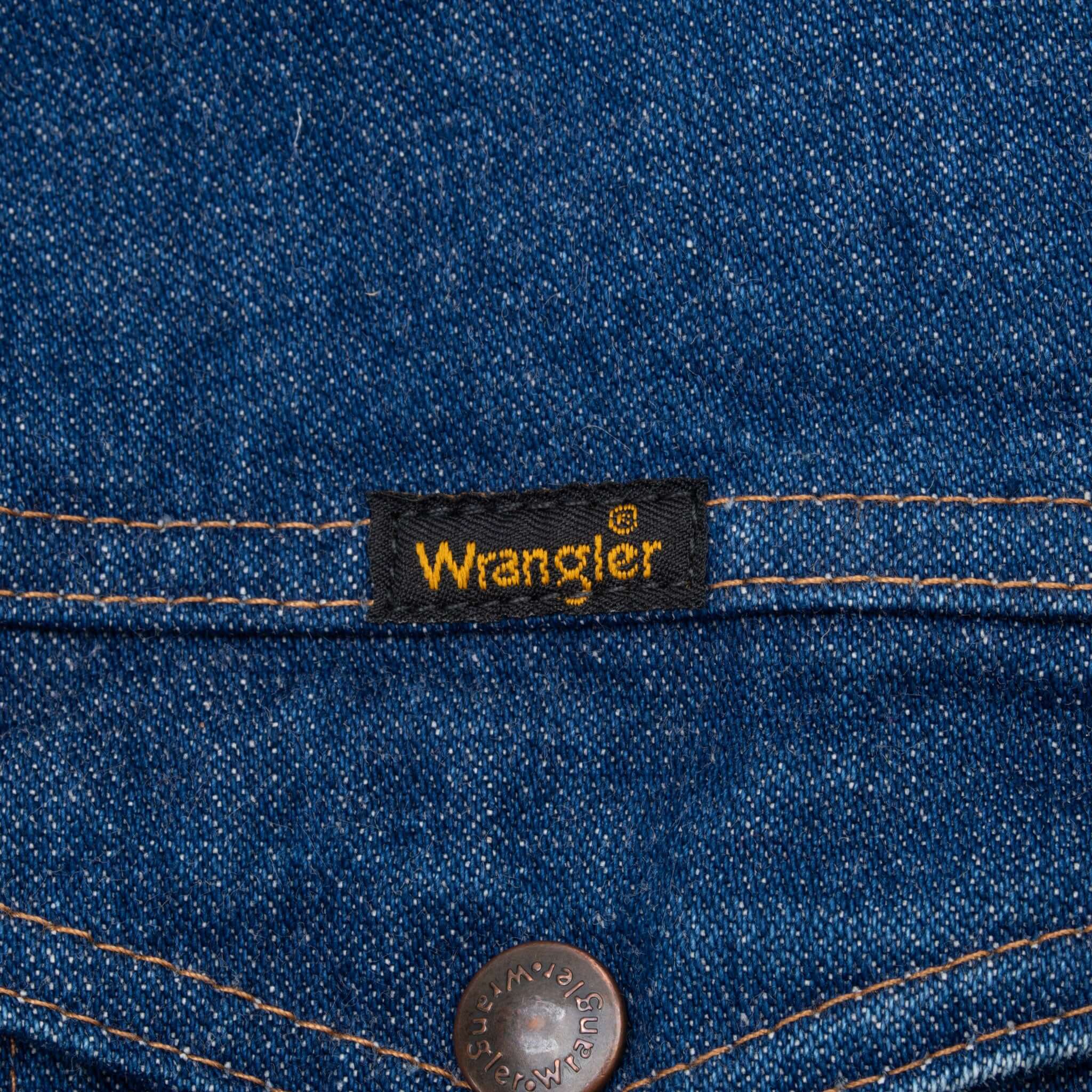 Vintage Wrangler Sherpa Liner Denim Trucker Jacket 1970S Size Large